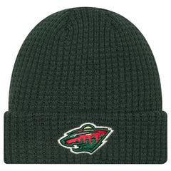 Minnesota Wild - New Era Waffle Cuffed Knit Hat Green