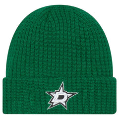Dallas Stars - New Era Waffle Cuffed Knit Hat Kelly Green