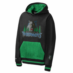 Mitchell & Ness - Minnesota Timberwolves Youth Playmaker Fashion Fleece Hoodie - Navy