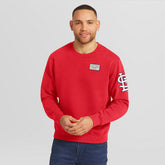 St. Louis Cardinals Darius Rucker Collection by Fanatics Washed Crew Neck Pullover Sweatshirt Lifestyle