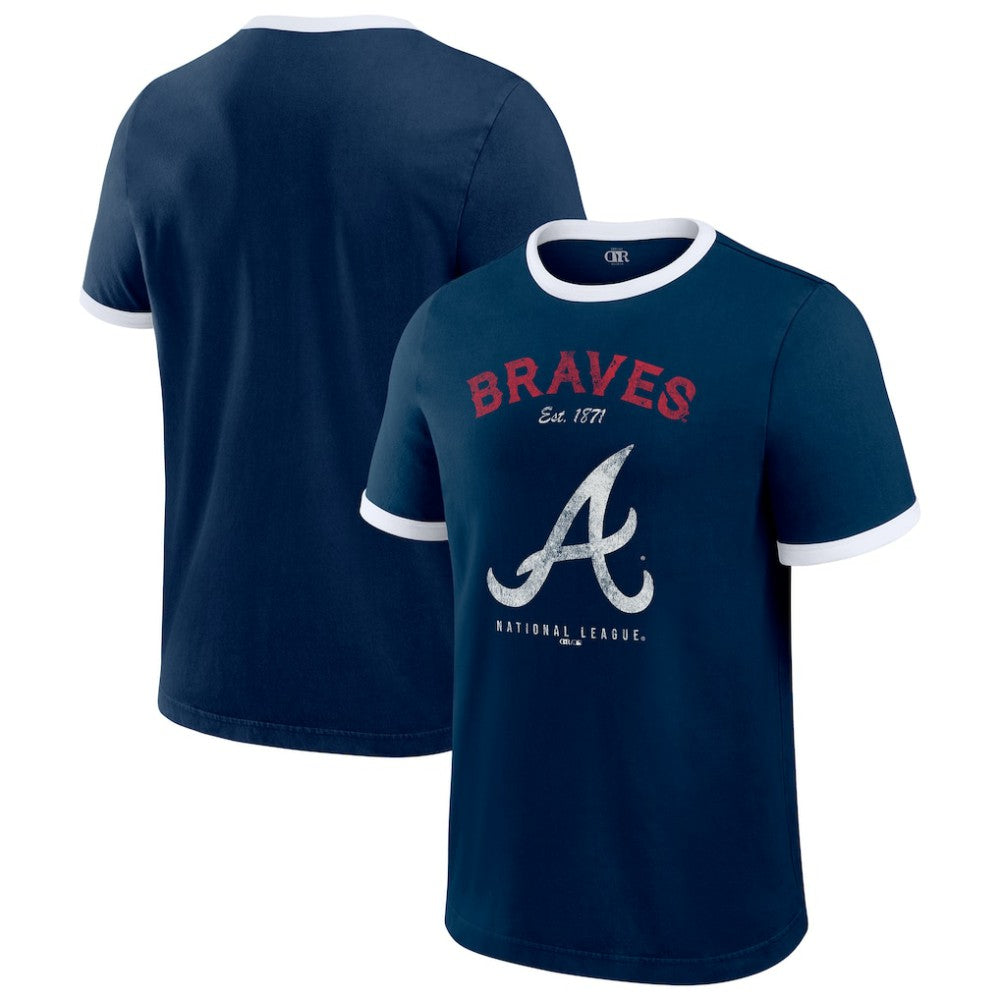 Atlanta Braves Darius Rucker Collection by Fanatics Washed Ringer T-Shirt Clearance