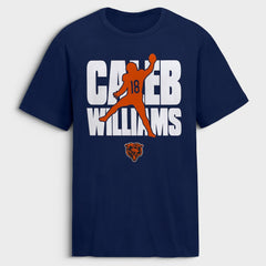 Caleb Williams Chicago Bears Silo T-Shirt Navy - NFL