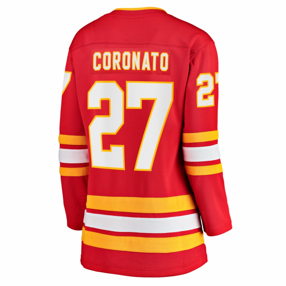 Matt Coronato Calgary Flames Fanatics Women's Home Breakaway Jersey - Red | NHL Jerseys