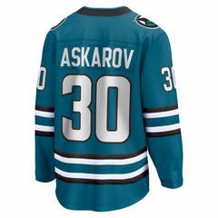 Yaroslav Askarov San Jose Sharks - Fanatics Home Breakaway Jersey Teal