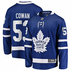 Easton Cowan Toronto Maple Leafs - Fanatics Home Breakaway Jersey Blue