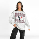 Houston Texans Gameday Couture Women's Whiteout Oversized Premium Fleece Sweatshirt Arctic Camo - NFL