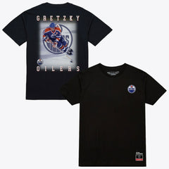 Wayne Gretzky Edmonton Oilers - Mitchell & Ness Photo T-Shirt Black