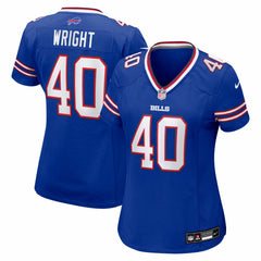 Matthew Wright Buffalo Bills Women's Team Game Jersey Royal - Nike