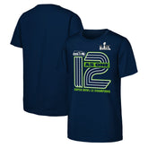 Seattle Seahawks Youth Super Bowl LX Champions Hometown Collection T-Shirt College Navy - Fanatics