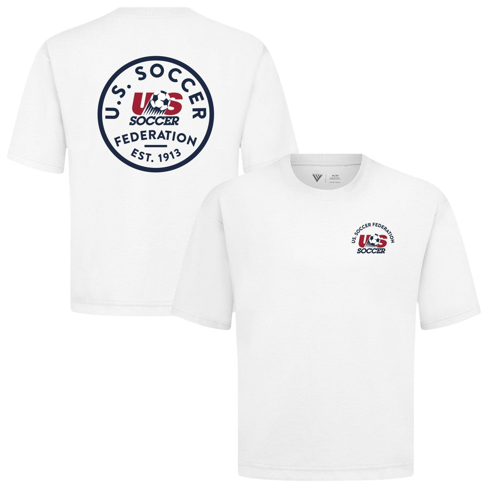 USMNT Levelwear Luxe Signature Knit Transit T-Shirts - White