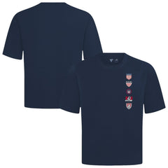 USMNT Levelwear Luxe Signature Knit Timeline T-Shirts - Navy