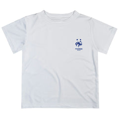 France National Team Vive La Fete Youth Impressions Artwork T-Shirts - White