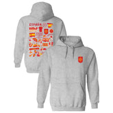 Spain National Team Vive La Fete Women's Impressions Artwork Hoodie - Gray