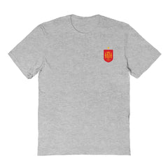 Spain National Team Vive La Fete Women's Impressions Artwork Fitted T-Shirts - Gray