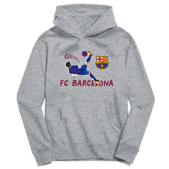 Barcelona Vive La Fete Youth Chilena Style Hoodie - Gray