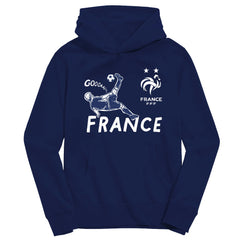 France National Team Vive La Fete Youth Chilena Style Hoodie - Navy