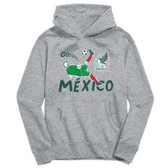 Mexico National Team Vive La Fete Youth Chilena Style Hoodie - Gray