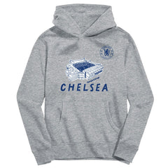 Chelsea Vive La Fete Youth Stadium Style Hoodie - Gray