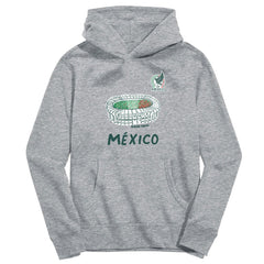 Mexico National Team Vive La Fete Youth Stadium Style Hoodie - Gray
