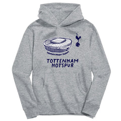 Tottenham Hotspur Vive La Fete Youth Stadium Style Hoodie - Gray