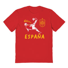 Spain National Team Vive La Fete Youth Chilena Style T-Shirts - Red