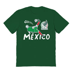 Mexico National Team Vive La Fete Youth Chilena Style T-Shirts - Green
