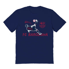 Barcelona Vive La Fete Youth Chilena Style T-Shirts - Navy