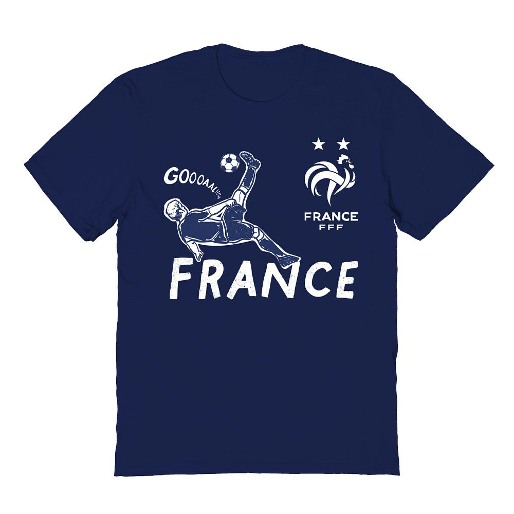 France National Team Vive La Fete Youth Chilena Style T-Shirts - Navy