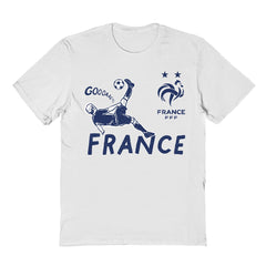 France National Team Vive La Fete Youth Chilena Style T-Shirts - White
