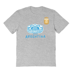 Argentina National Team Vive La Fete Youth Chilena Style T-Shirts - Gray
