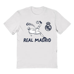 Real Madrid Vive La Fete Youth Chilena Style T-Shirts - White