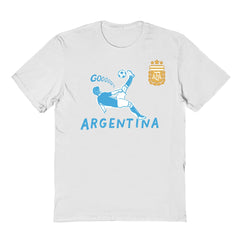 Argentina National Team Vive La Fete Youth Chilena Style T-Shirts - White