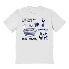Tottenham Hotspur Vive La Fete Youth Impressions Icons T-Shirts - White