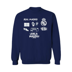 Real Madrid Vive La Fete Women's Impressions Icons Sweatshirt - Navy