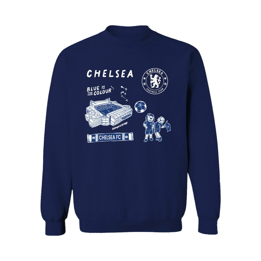 Chelsea Vive La Fete Women's Impressions Icons Sweatshirt - Navy