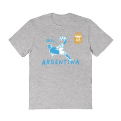 Argentina National Team Vive La Fete Women's Chilena Style T-Shirts - Gray