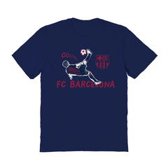 Barcelona Vive La Fete Women's Chilena Style T-Shirts - Navy