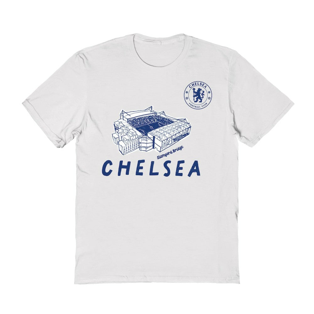 Chelsea Vive La Fete Women's Stadium Style T-Shirts - White