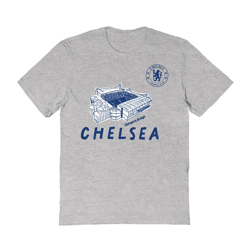 Chelsea Vive La Fete Women's Stadium Style T-Shirts - Gray