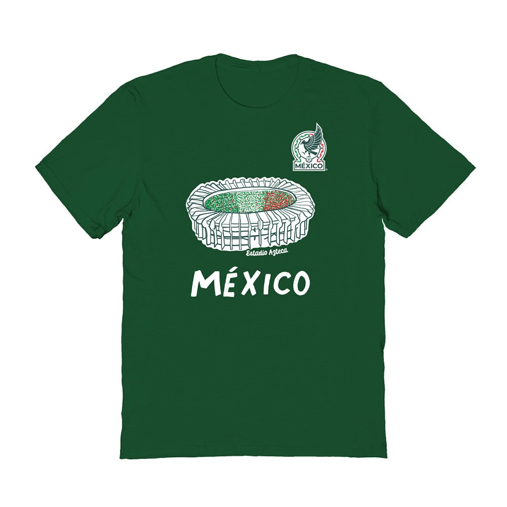 Mexico National Team Vive La Fete Women's Stadium Style T-Shirts - Green