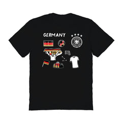 Germany National Team Vive La Fete Women's Impressions Icons T-Shirts - Black