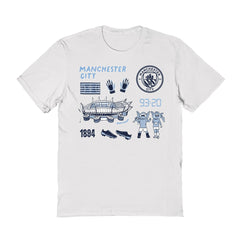 Manchester City Vive La Fete Women's Impressions Icons T-Shirts - White
