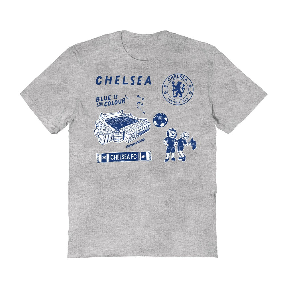 Chelsea Vive La Fete Women's Impressions Icons T-Shirts - Gray