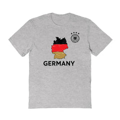 Germany National Team Vive La Fete Youth Map Style T-Shirts - Gray