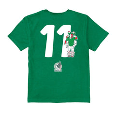Santiago Gimenez Mexico National Team Vive La Fete Youth Player Name & Number Stadium Style T-Shirts - Green