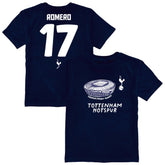 Cristian Romero Tottenham Hotspur Vive La Fete Youth Player Name & Number Stadium Style T-Shirts - Navy