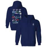 France National Team Vive La Fete Women's Soccer Field Fleece Hood - Navy