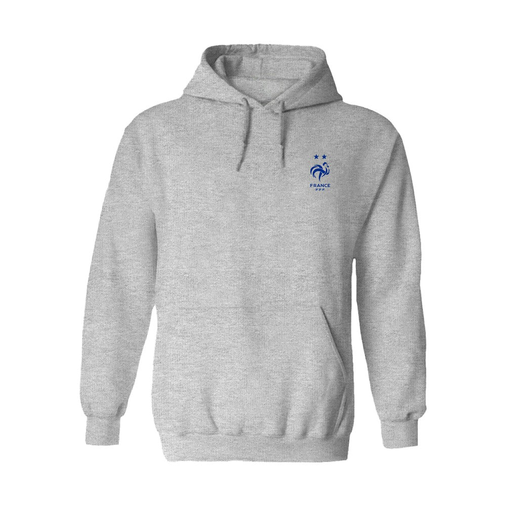 France National Team Vive La Fete Women's Color Badge Fleece Hoodie - Gray