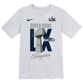 Seattle Seahawks Preschool Super Bowl LX Champions Heavy Chill T-Shirt White - Nike
