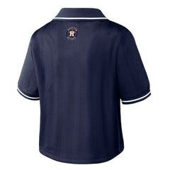 Houston Astros WEAR by Erin Andrews Women's Cropped Polo for sale